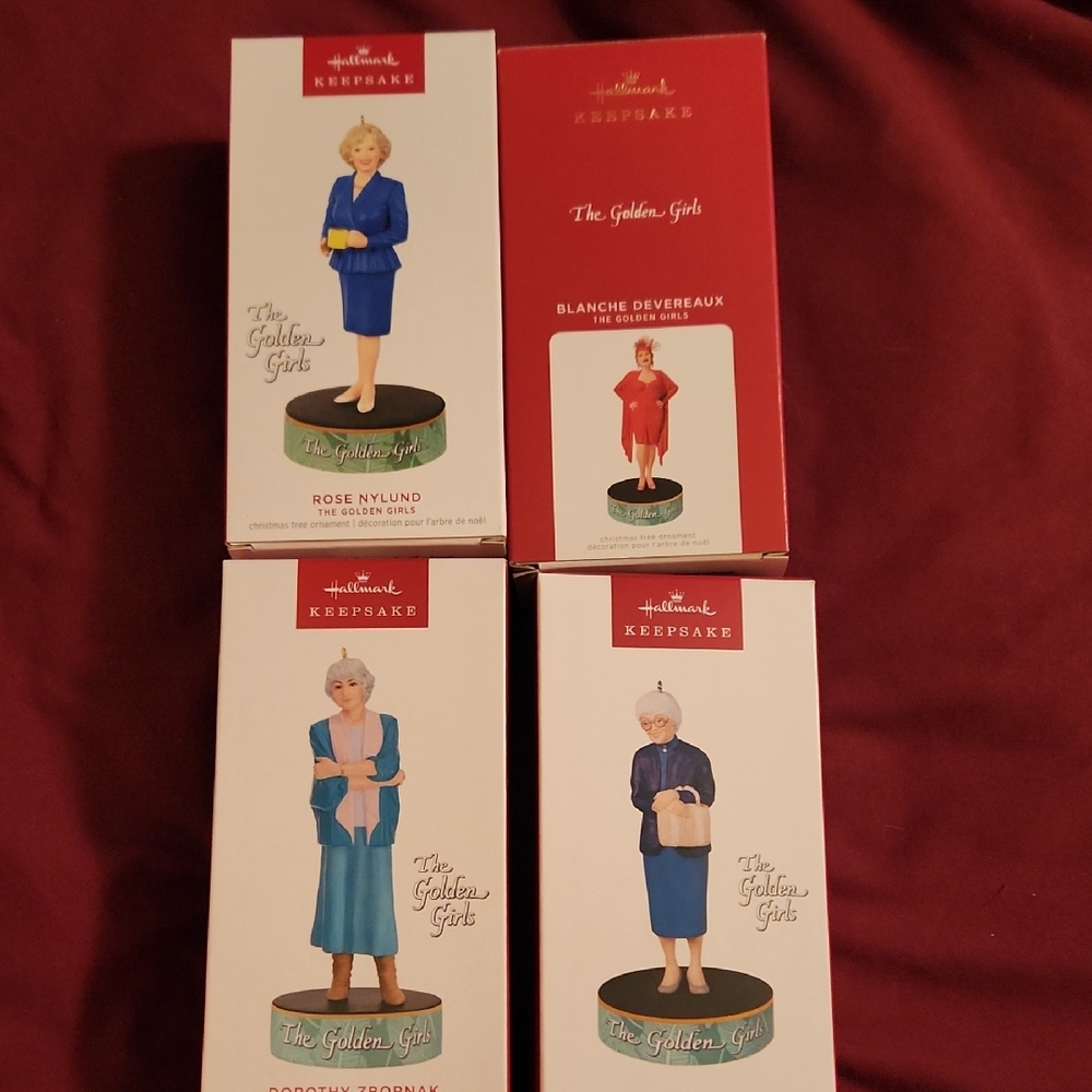 Hallmark Keepsake The Golden Girls Ornament FULL SET